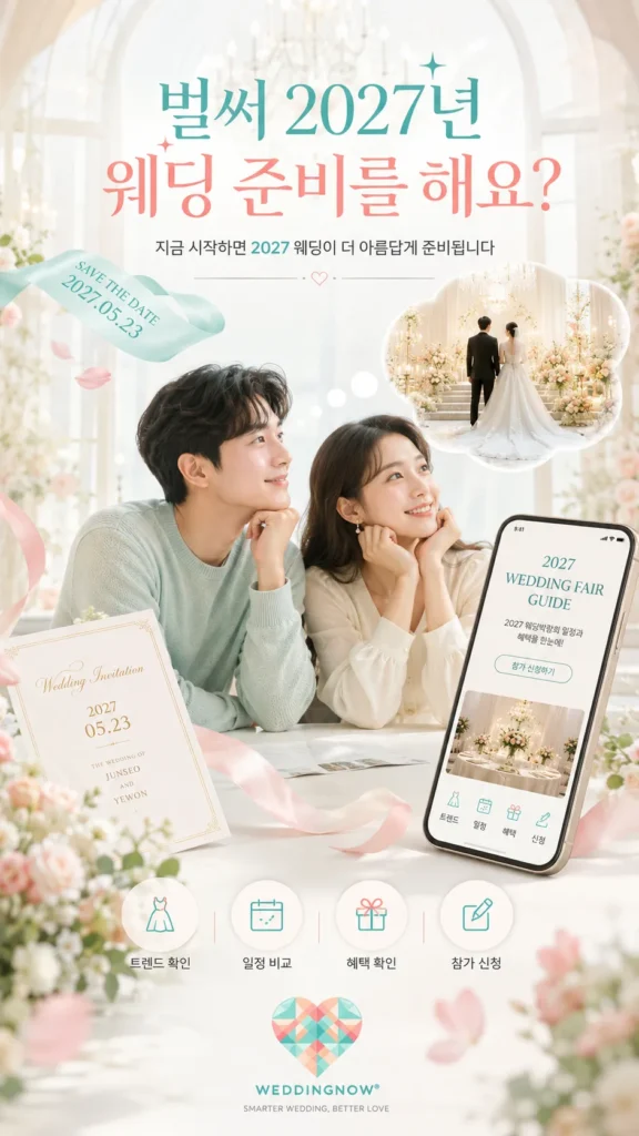 💕💍 벌써 2027년 웨딩 준비를 해요? 빠른 시작이 만드는 결혼식의 차이