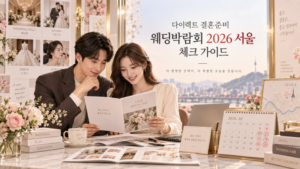 다이렉트 결혼준비 웨딩박람회 2026 서울 방문 전 일정·상담·계약 체크 가이드