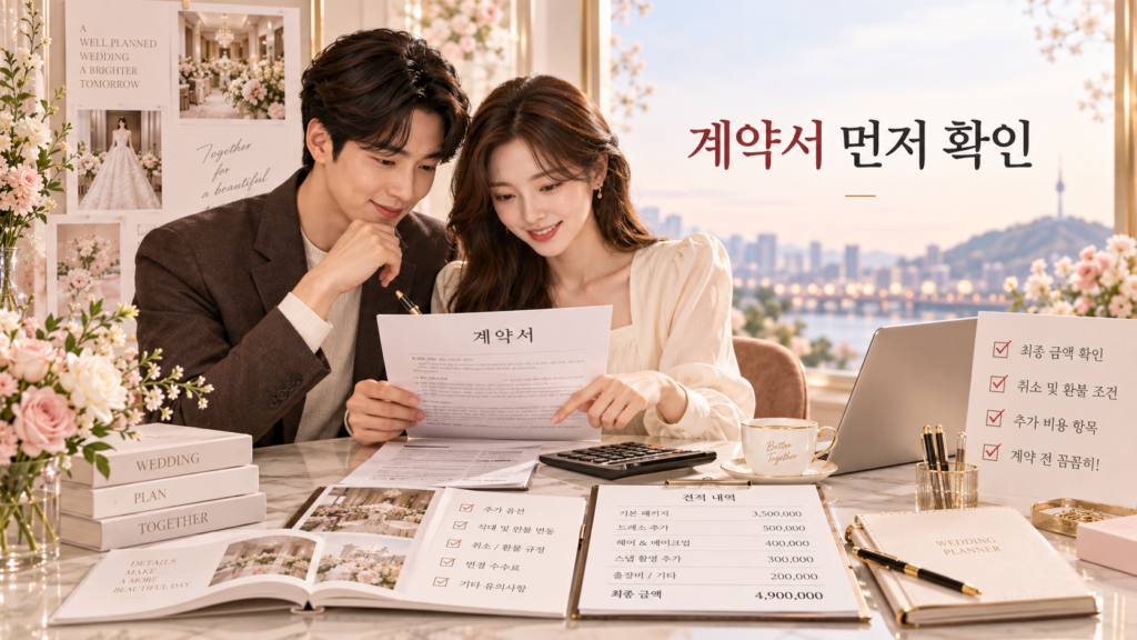 현장 혜택보다 계약서와 최종 결제금액을 먼저 확인하세요