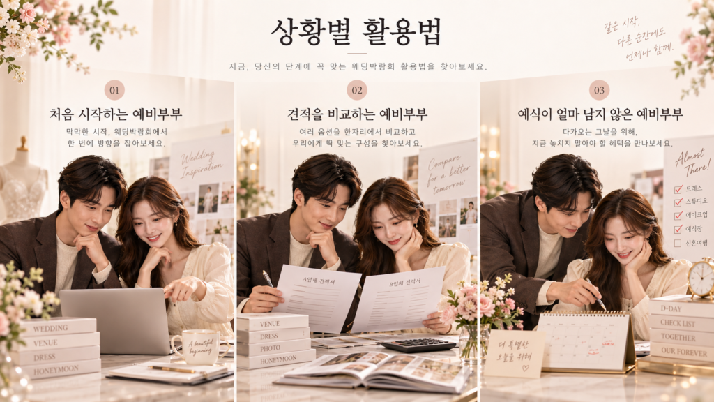 이런 예비부부라면 박람회를 조금 다르게 활용해보세요