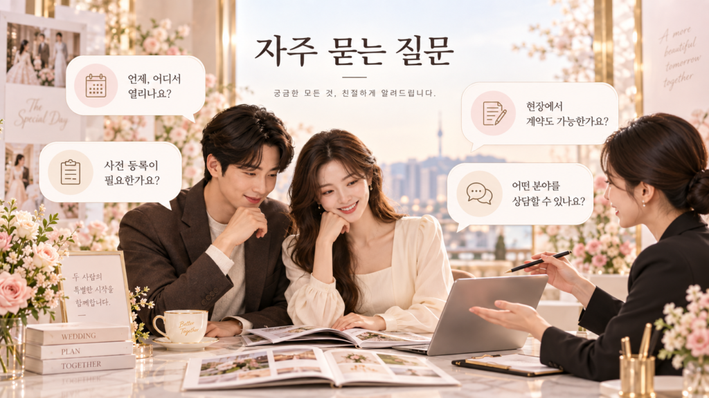 예비부부가 많이 궁금해하는 질문